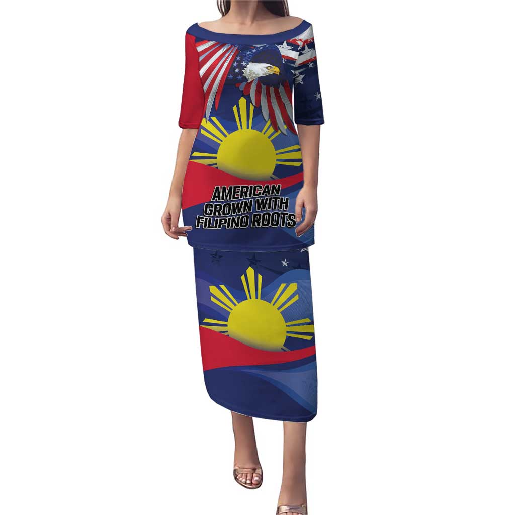 Personalized American Grown With Filipino Roots Puletasi