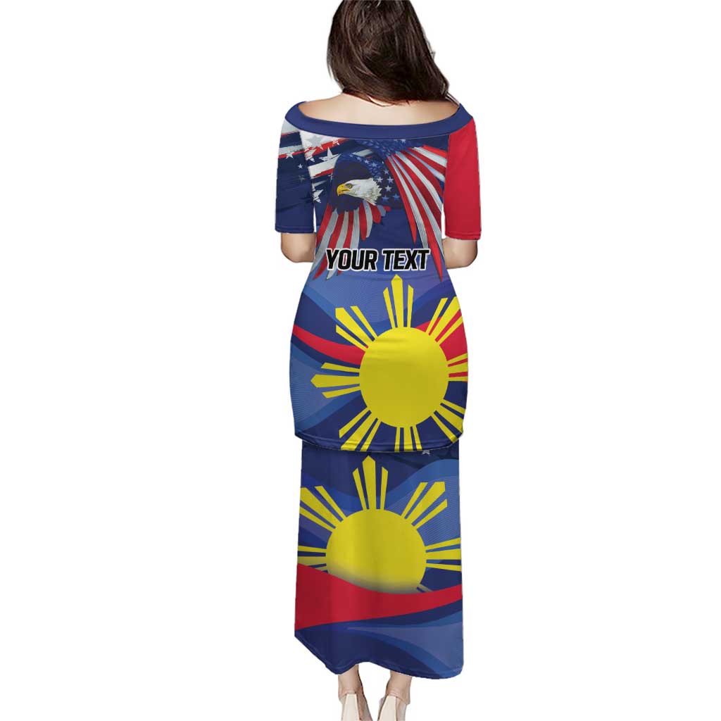 Personalized American Grown With Filipino Roots Puletasi