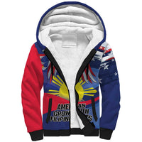 Personalized American Grown With Filipino Roots Sherpa Hoodie