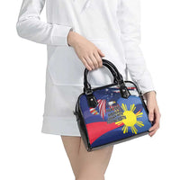 Personalized American Grown With Filipino Roots Shoulder Handbag