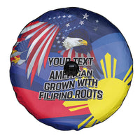 Personalized American Grown With Filipino Roots Spare Tire Cover