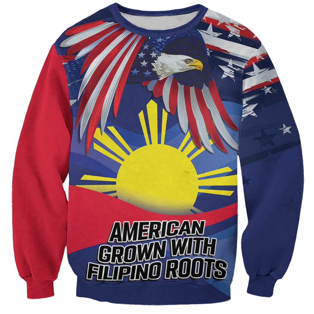 Personalized American Grown With Filipino Roots Sweatshirt