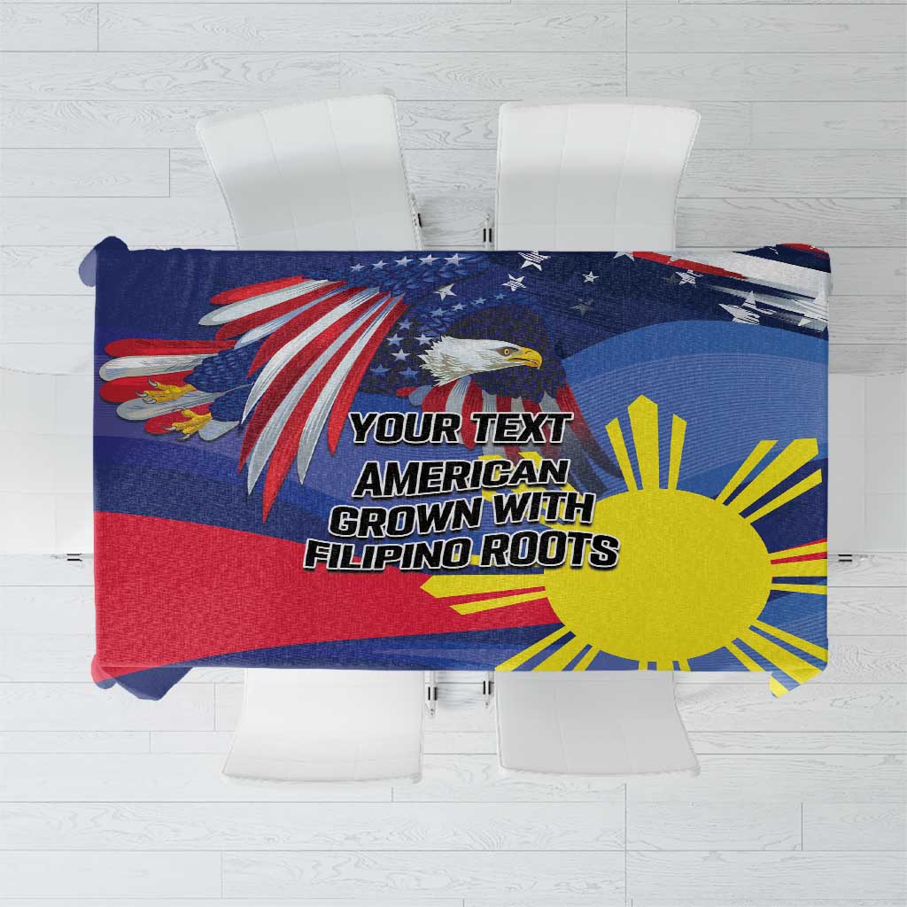 Personalized American Grown With Filipino Roots Tablecloth