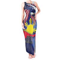 Personalized American Grown With Filipino Roots Tank Maxi Dress
