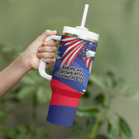 Personalized American Grown With Filipino Roots Tumbler With Handle