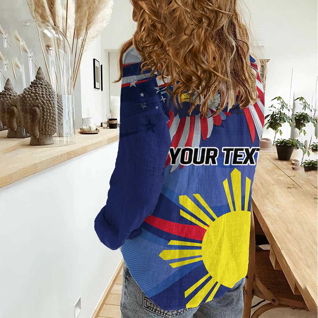 Personalized American Grown With Filipino Roots Women Casual Shirt