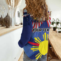 Personalized American Grown With Filipino Roots Women Casual Shirt