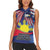 Personalized American Grown With Filipino Roots Women Sleeveless Polo Shirt