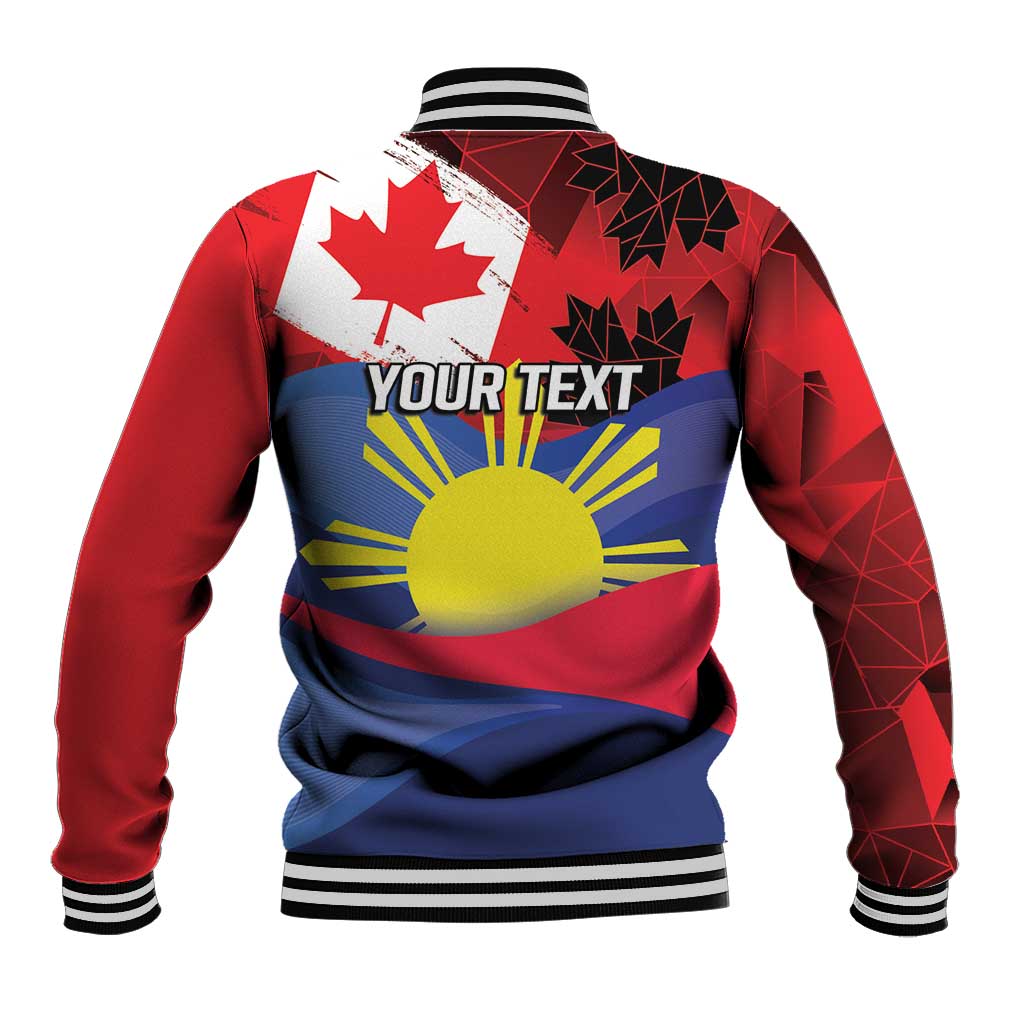 Personalized Canadian Grown With Filipino Roots Baseball Jacket