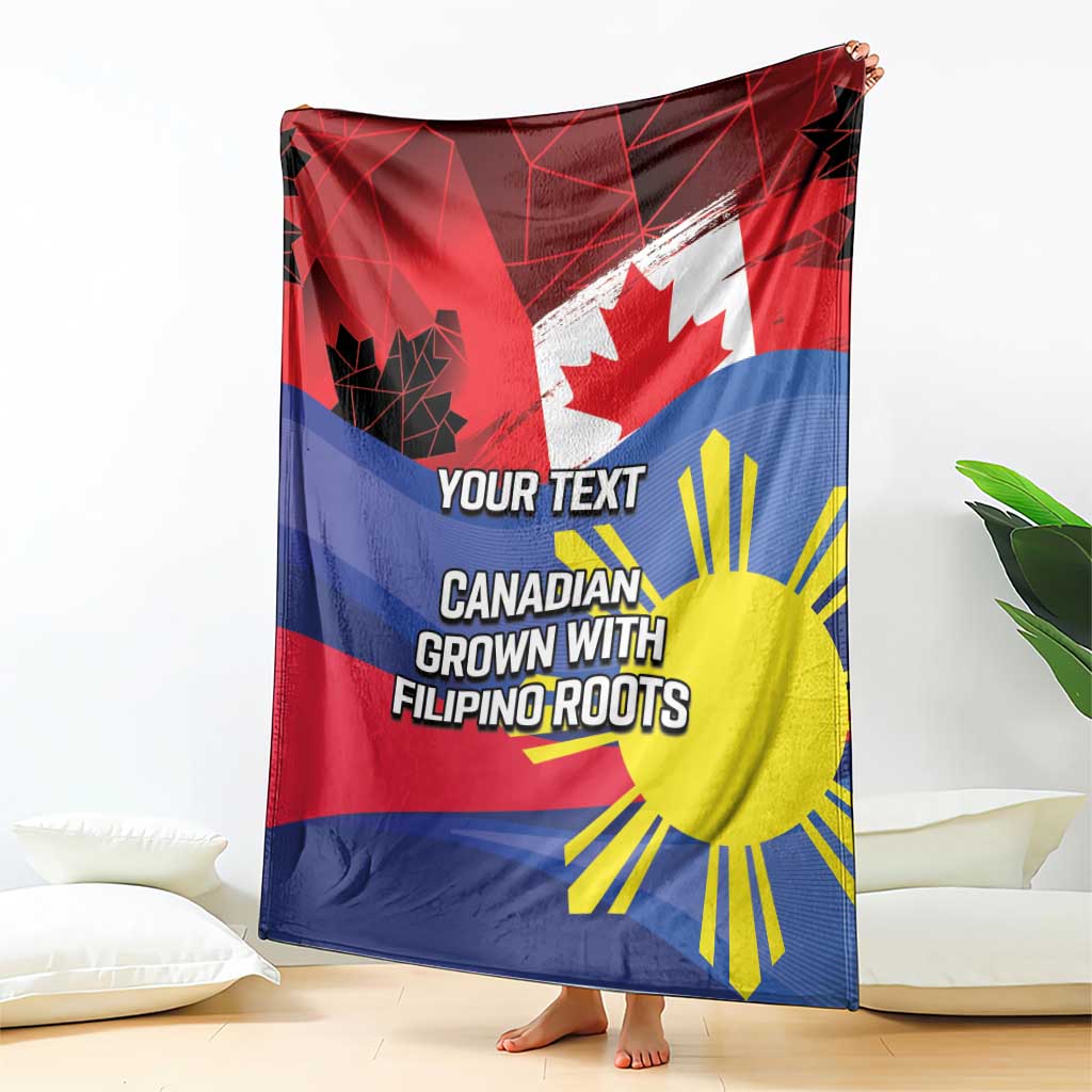 Personalized Canadian Grown With Filipino Roots Blanket