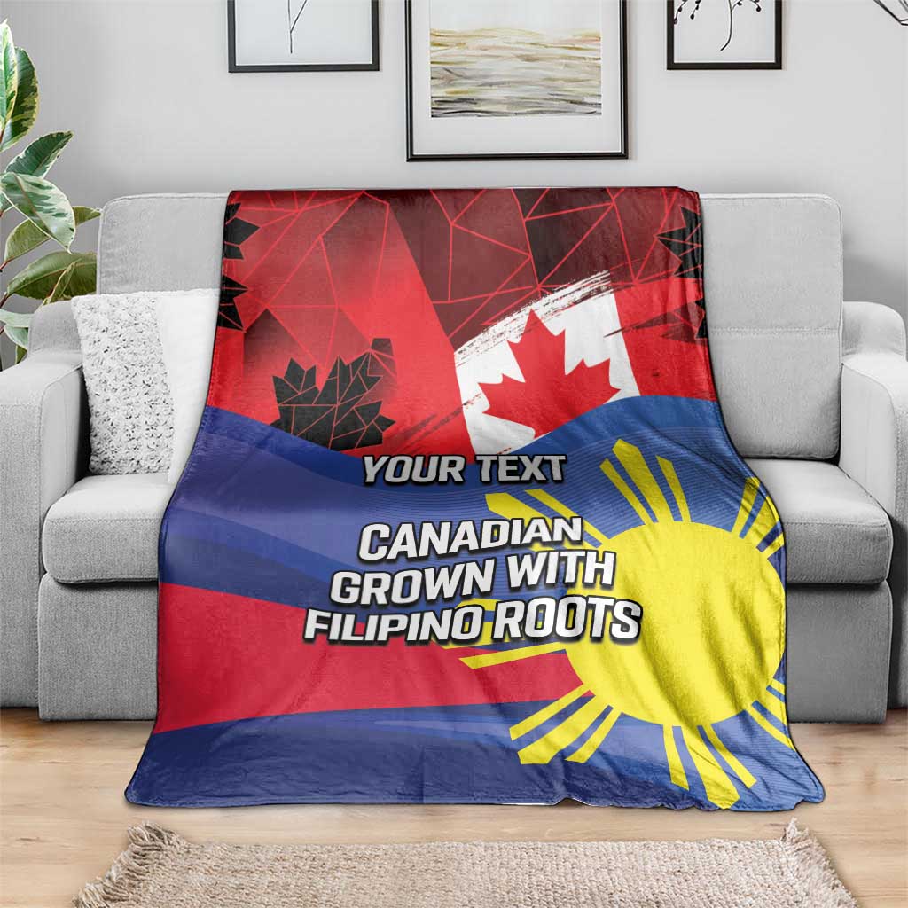Personalized Canadian Grown With Filipino Roots Blanket
