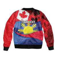 Personalized Canadian Grown With Filipino Roots Bomber Jacket