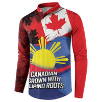 Personalized Canadian Grown With Filipino Roots Button Sweatshirt