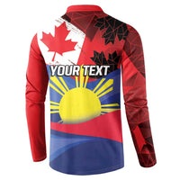Personalized Canadian Grown With Filipino Roots Button Sweatshirt