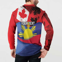 Personalized Canadian Grown With Filipino Roots Button Sweatshirt