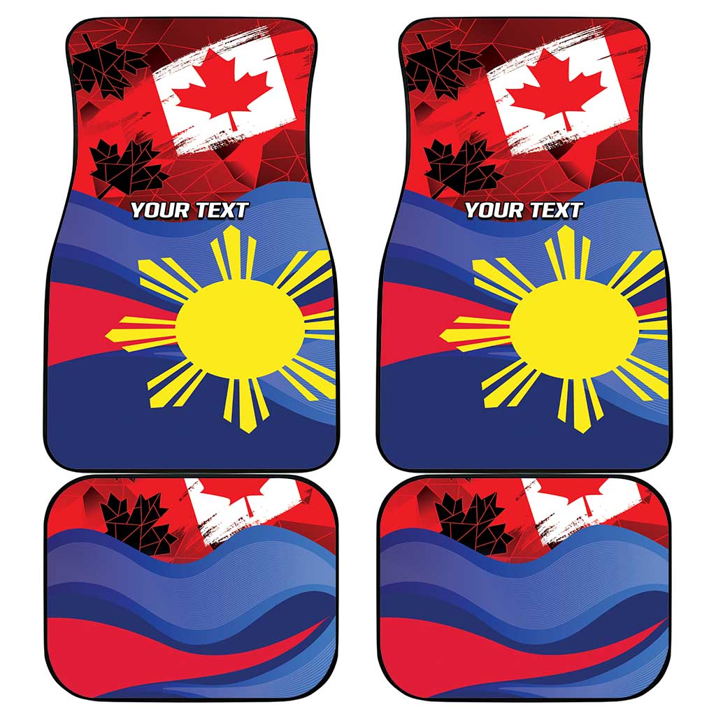 Personalized Canadian Grown With Filipino Roots Car Mats
