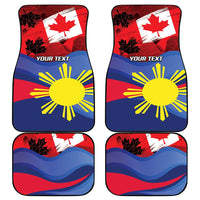 Personalized Canadian Grown With Filipino Roots Car Mats