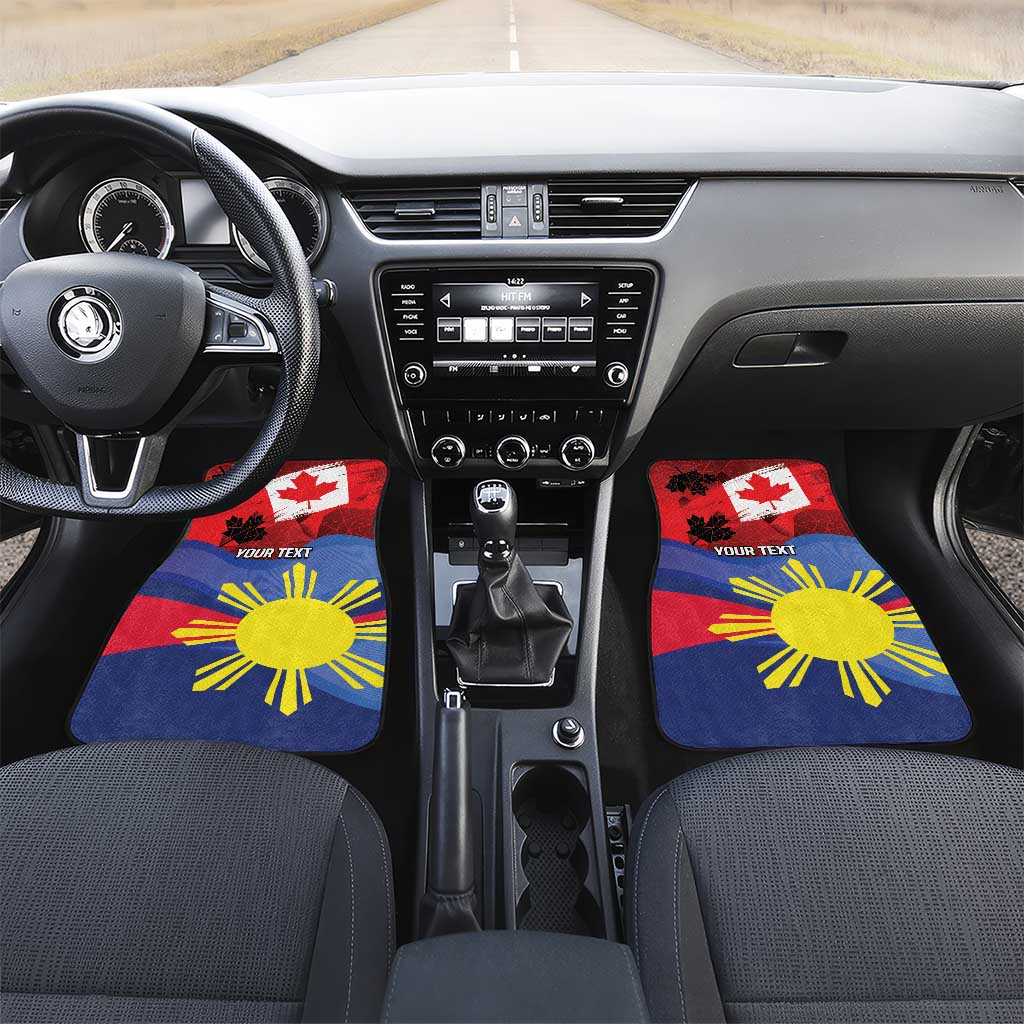 Personalized Canadian Grown With Filipino Roots Car Mats
