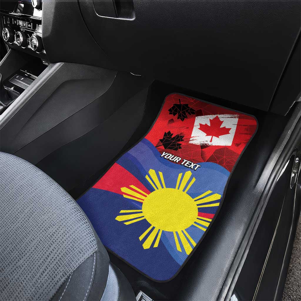 Personalized Canadian Grown With Filipino Roots Car Mats