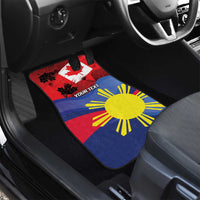 Personalized Canadian Grown With Filipino Roots Car Mats