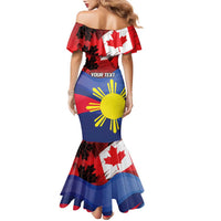 Personalized Canadian Grown With Filipino Roots Family Matching Mermaid Dress and Hawaiian Shirt