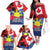 Personalized Canadian Grown With Filipino Roots Family Matching Off The Shoulder Long Sleeve Dress and Hawaiian Shirt