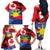 Personalized Canadian Grown With Filipino Roots Family Matching Off The Shoulder Long Sleeve Dress and Hawaiian Shirt