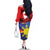 Personalized Canadian Grown With Filipino Roots Family Matching Off The Shoulder Long Sleeve Dress and Hawaiian Shirt