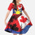 Personalized Canadian Grown With Filipino Roots Family Matching Off Shoulder Maxi Dress and Hawaiian Shirt