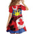 Personalized Canadian Grown With Filipino Roots Family Matching Off Shoulder Maxi Dress and Hawaiian Shirt