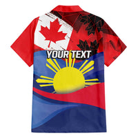 Personalized Canadian Grown With Filipino Roots Family Matching Off Shoulder Maxi Dress and Hawaiian Shirt