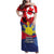 Personalized Canadian Grown With Filipino Roots Family Matching Off Shoulder Maxi Dress and Hawaiian Shirt