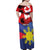 Personalized Canadian Grown With Filipino Roots Family Matching Off Shoulder Maxi Dress and Hawaiian Shirt
