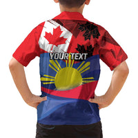 Personalized Canadian Grown With Filipino Roots Family Matching Puletasi and Hawaiian Shirt