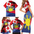 Personalized Canadian Grown With Filipino Roots Family Matching Short Sleeve Bodycon Dress and Hawaiian Shirt