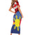 Personalized Canadian Grown With Filipino Roots Family Matching Short Sleeve Bodycon Dress and Hawaiian Shirt