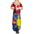 Personalized Canadian Grown With Filipino Roots Family Matching Summer Maxi Dress and Hawaiian Shirt