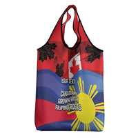 Personalized Canadian Grown With Filipino Roots Grocery Bag