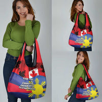 Personalized Canadian Grown With Filipino Roots Grocery Bag