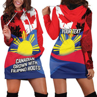 Personalized Canadian Grown With Filipino Roots Hoodie Dress