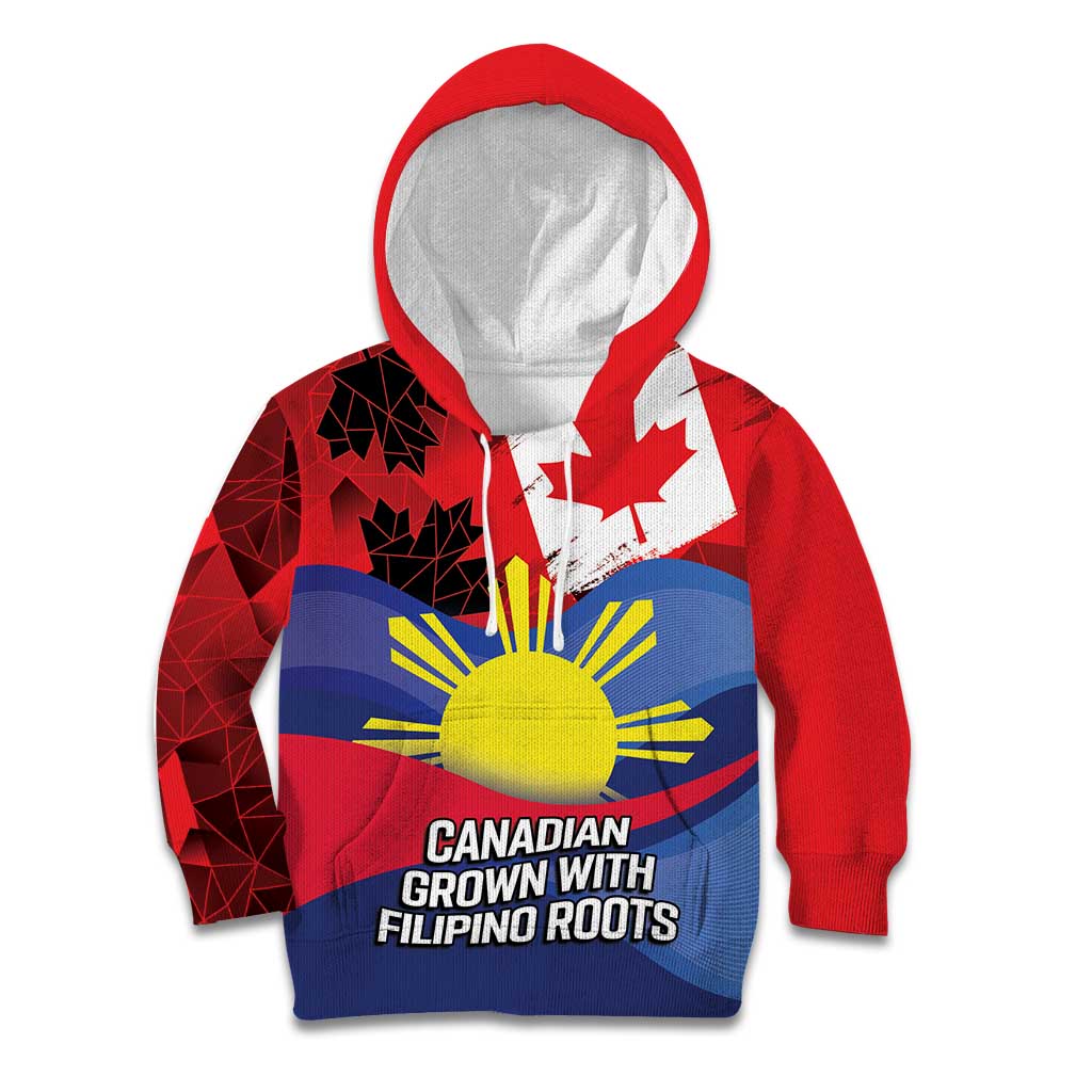Personalized Canadian Grown With Filipino Roots Kid Hoodie