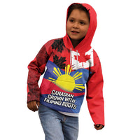 Personalized Canadian Grown With Filipino Roots Kid Hoodie