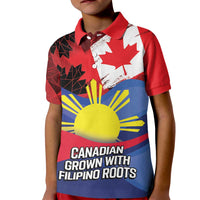 Personalized Canadian Grown With Filipino Roots Kid Polo Shirt