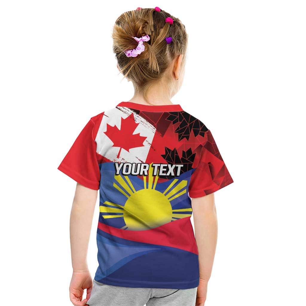 Personalized Canadian Grown With Filipino Roots Kid T Shirt