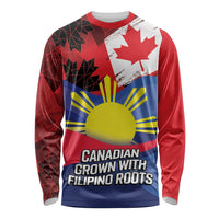 Personalized Canadian Grown With Filipino Roots Long Sleeve Shirt