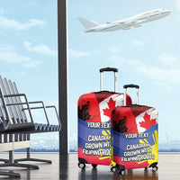 Personalized Canadian Grown With Filipino Roots Luggage Cover