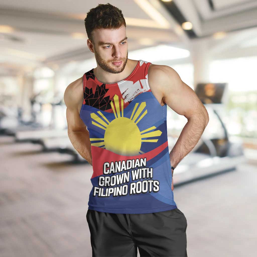 Personalized Canadian Grown With Filipino Roots Men Tank Top