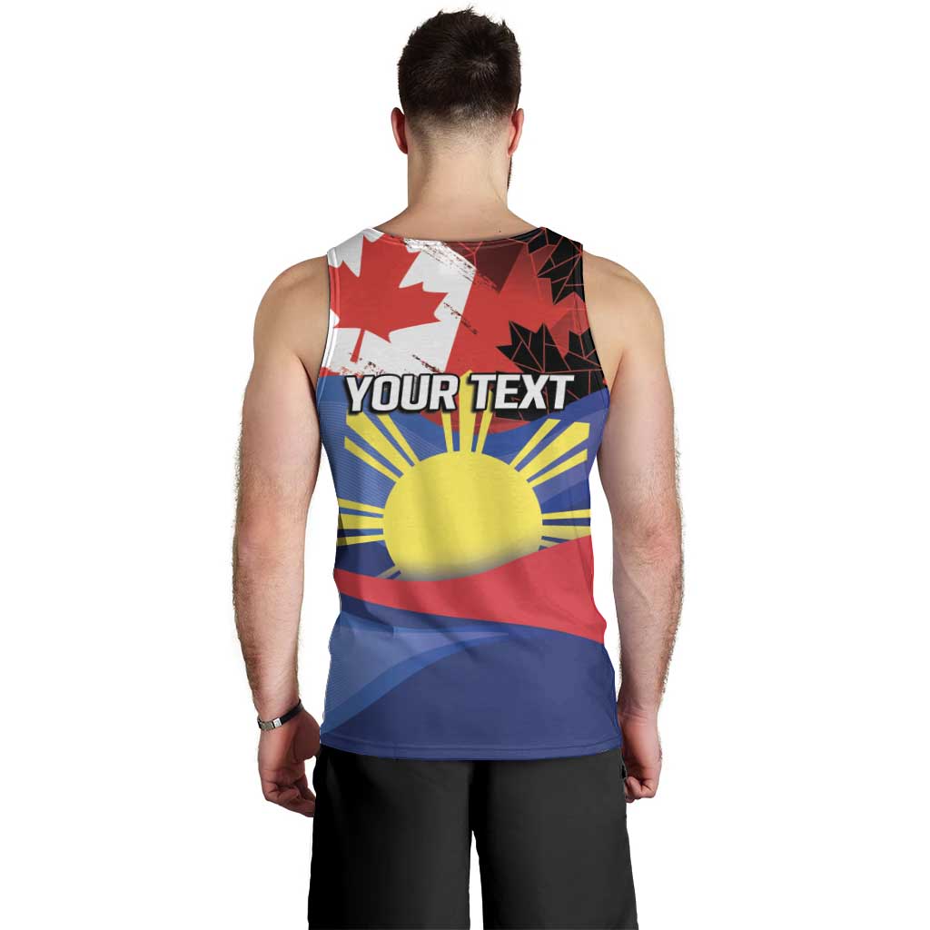 Personalized Canadian Grown With Filipino Roots Men Tank Top