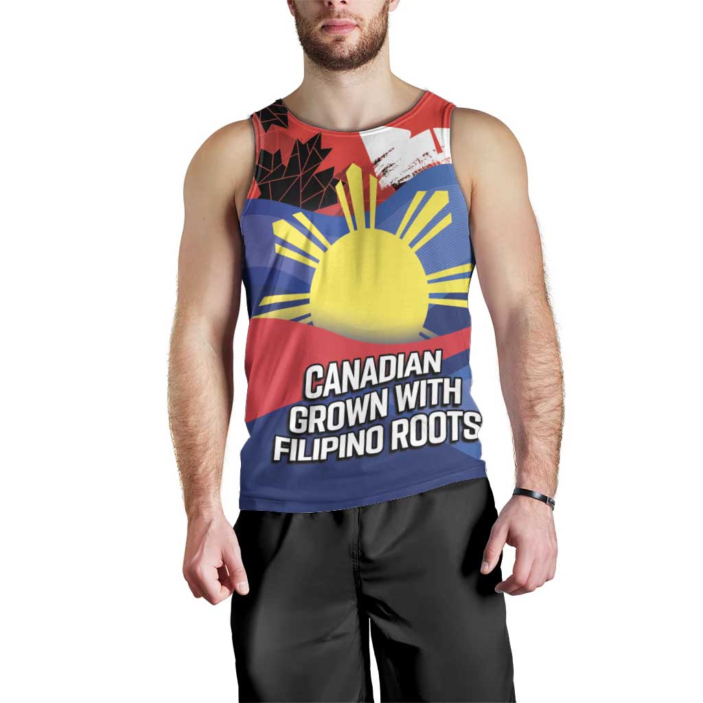 Personalized Canadian Grown With Filipino Roots Men Tank Top
