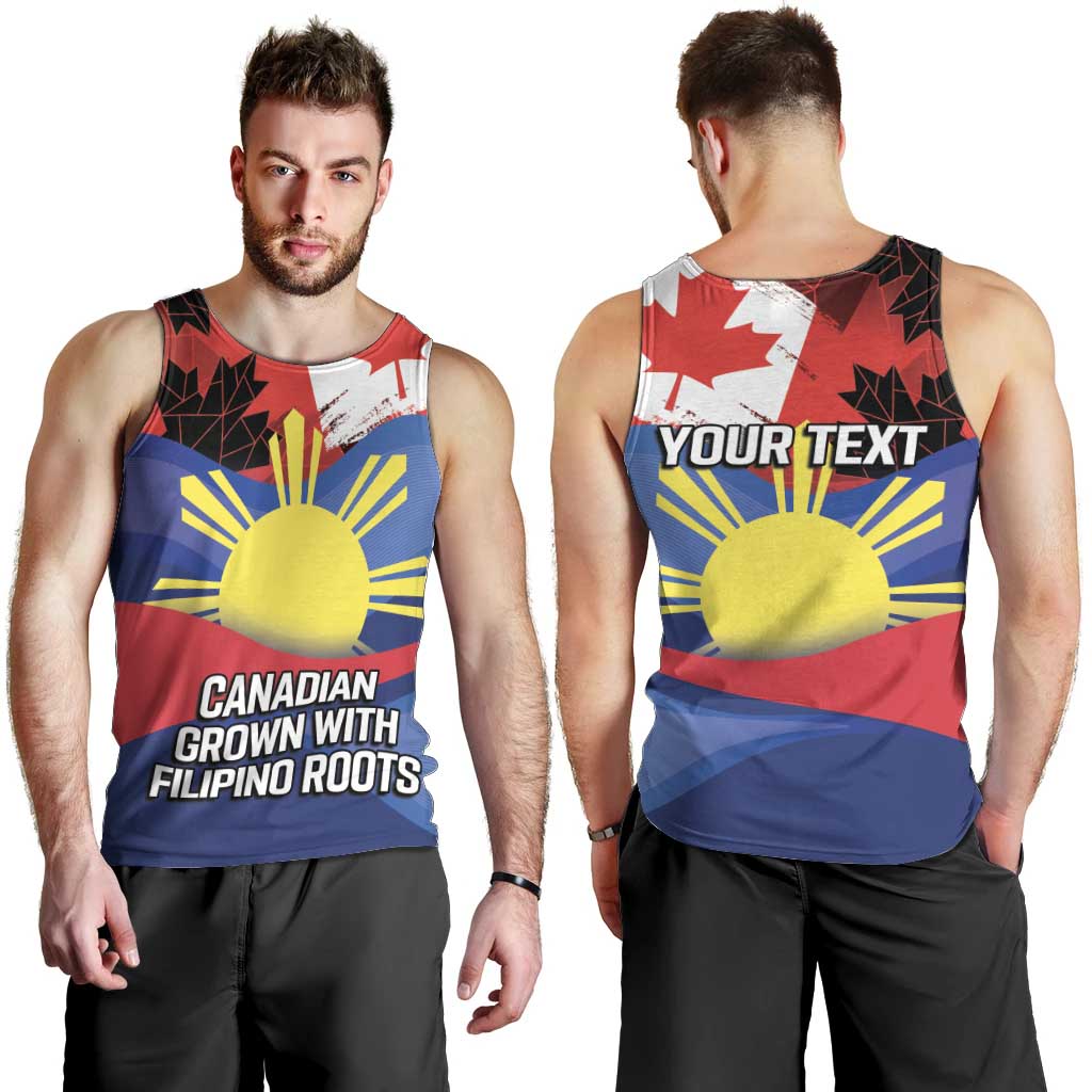 Personalized Canadian Grown With Filipino Roots Men Tank Top
